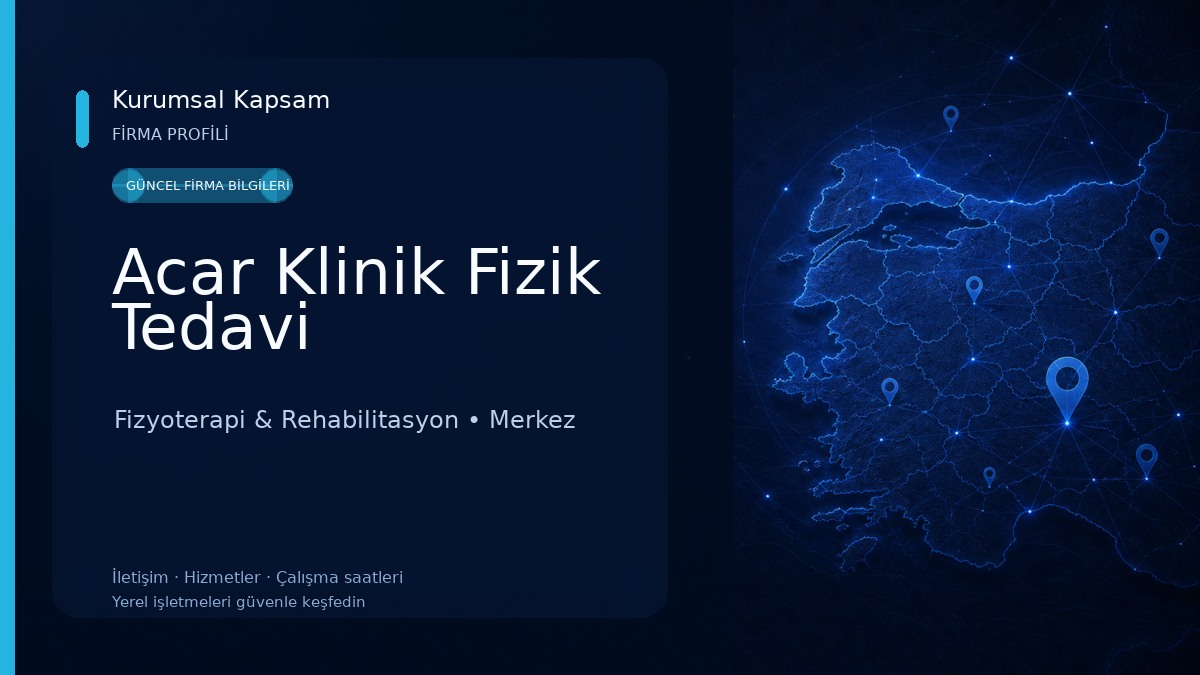 Acar Klinik Fizik Tedavi Fizyoterapi & Rehabilitasyon