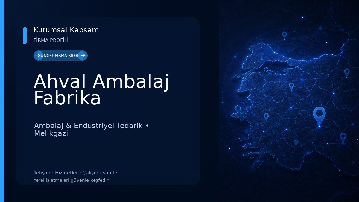 Ahval Ambalaj Fabrika Ambalaj & Endüstriyel Tedarik