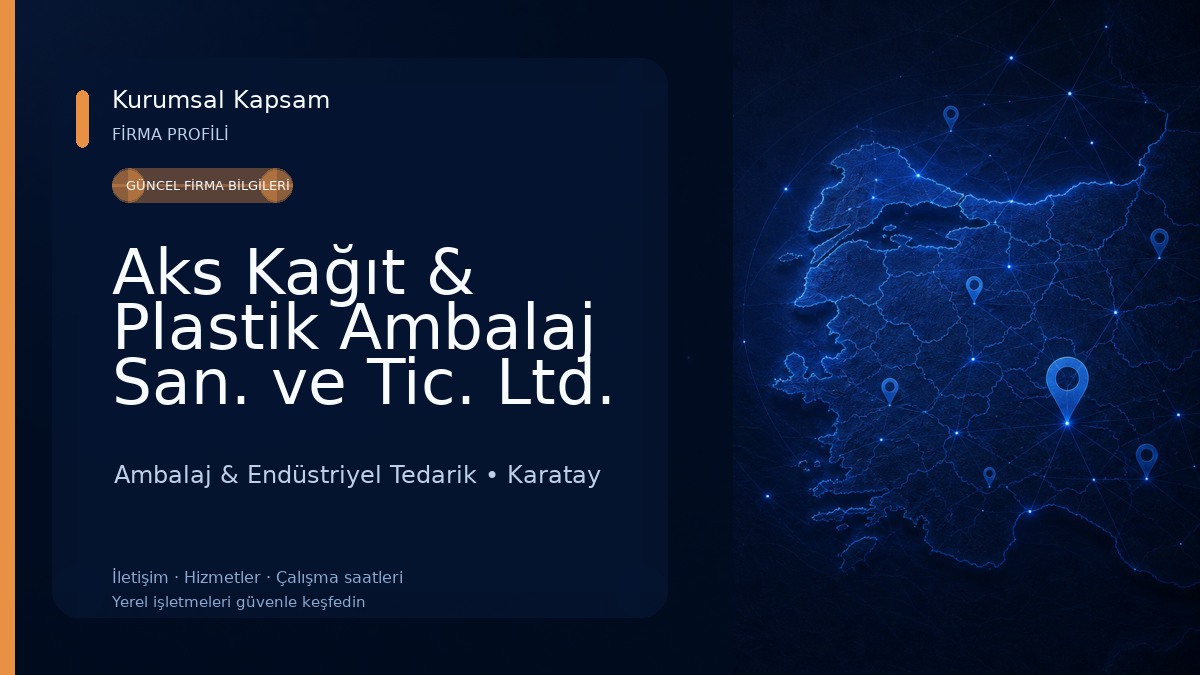 Aks Kağıt & Plastik Ambalaj San. ve Tic. Ltd. Şti. Ambalaj & Endüstriyel Tedarik
