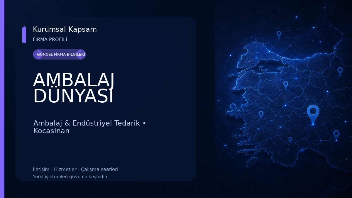 AMBALAJ DÜNYASI Ambalaj & Endüstriyel Tedarik