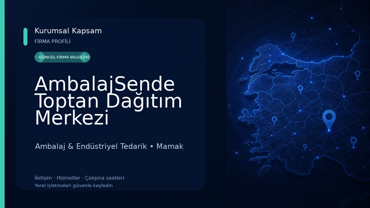 AmbalajSende Toptan Dağıtım Merkezi 