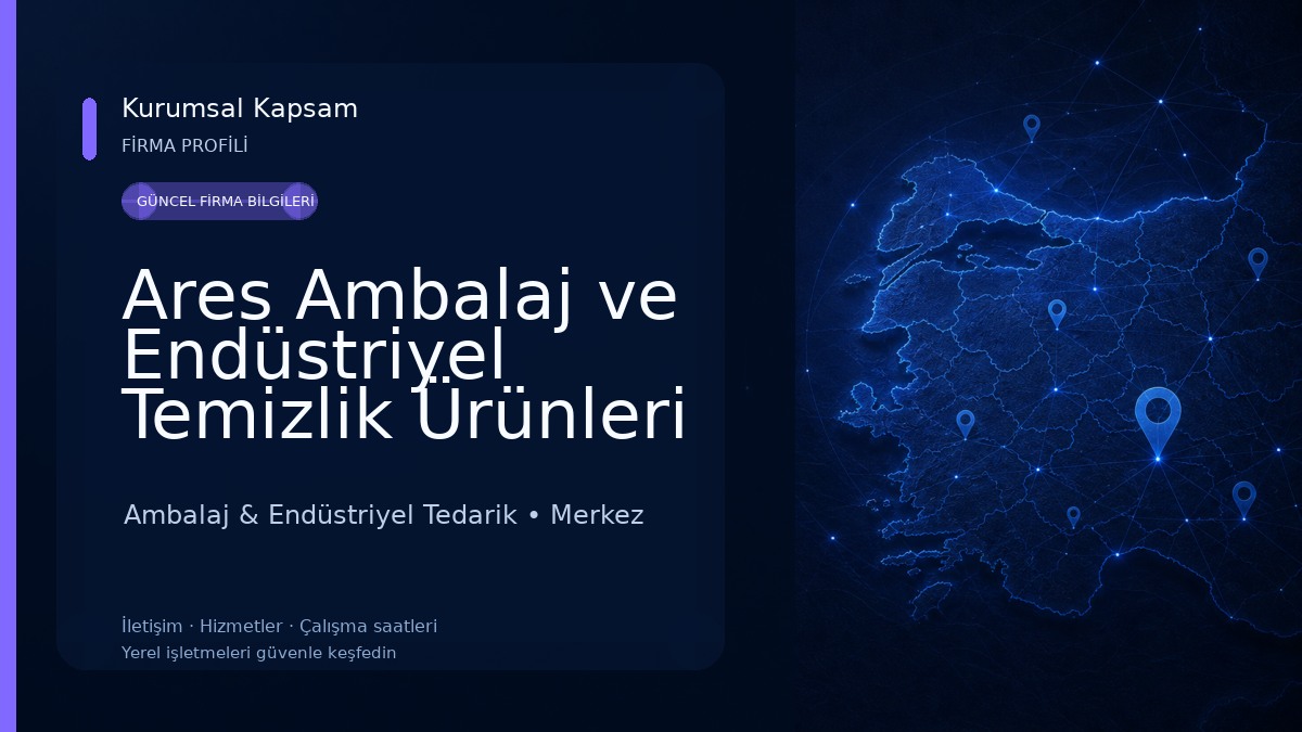 Ares Ambalaj ve Endüstriyel Temizlik Ürünleri Ambalaj & Endüstriyel Tedarik
