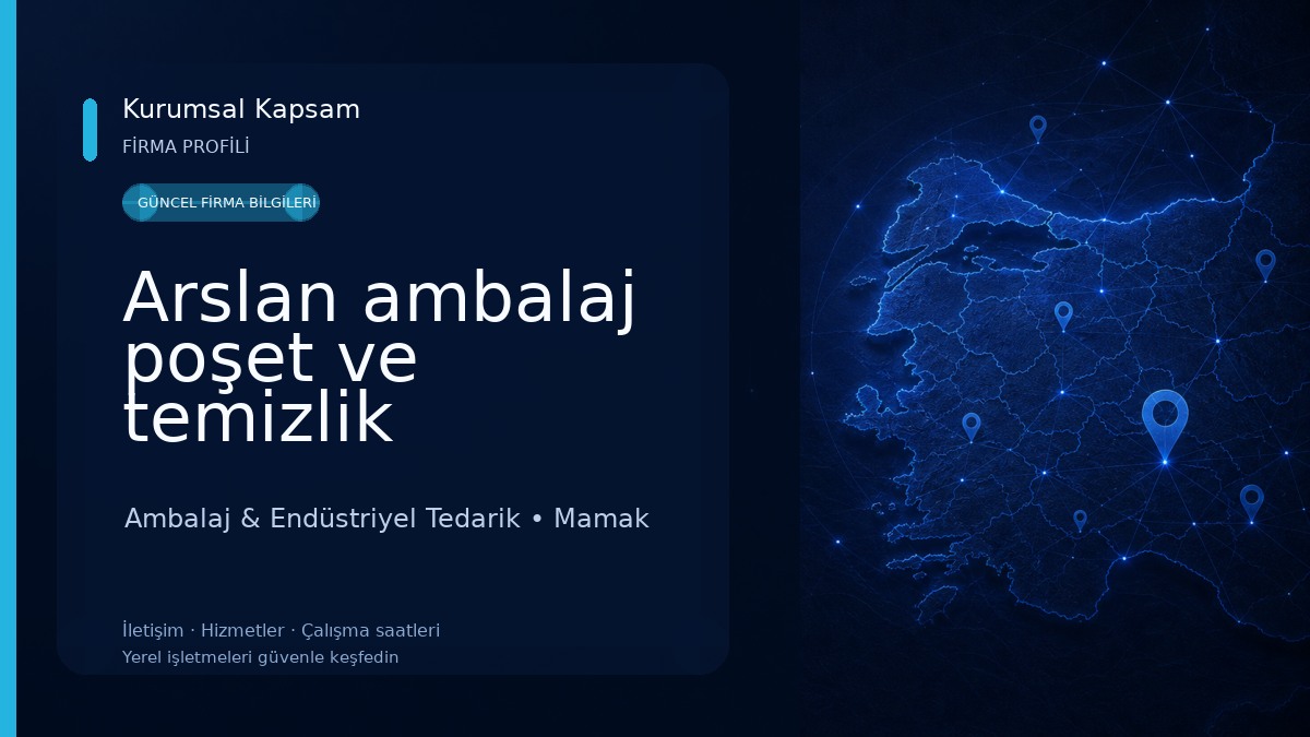 Arslan ambalaj poşet ve temizlik 
