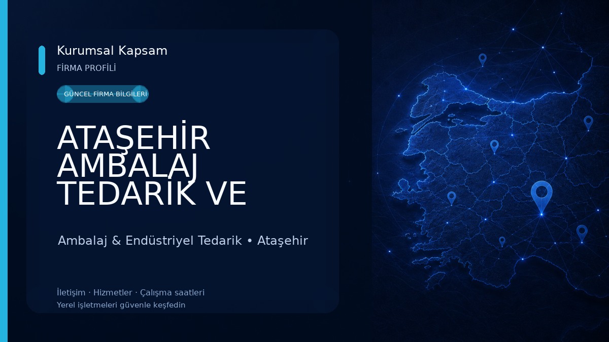ATAŞEHİR AMBALAJ TEDARİK VE PARTİ KUTLAMA MALZEMELERİ Ambalaj & Endüstriyel Tedarik