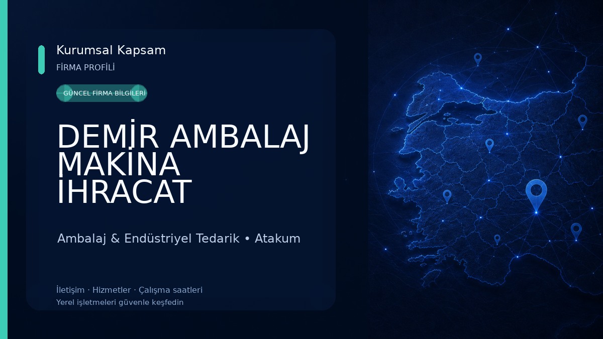 DEMİR AMBALAJ MAKİNA İHRACAT İTHALAT SANAYİ TİCARET Ambalaj & Endüstriyel Tedarik