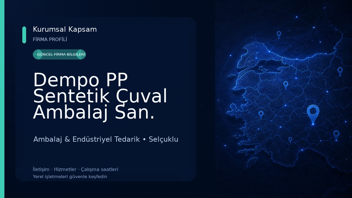 Dempo PP Sentetik Çuval Ambalaj San. Tic. Ltd. Şti. Ambalaj & Endüstriyel Tedarik