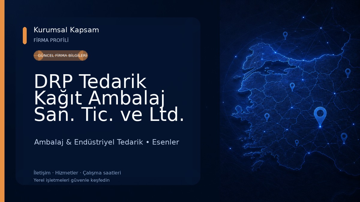 DRP Tedarik Kağıt Ambalaj San. Tic. ve Ltd. Şti. Ambalaj & Endüstriyel Tedarik