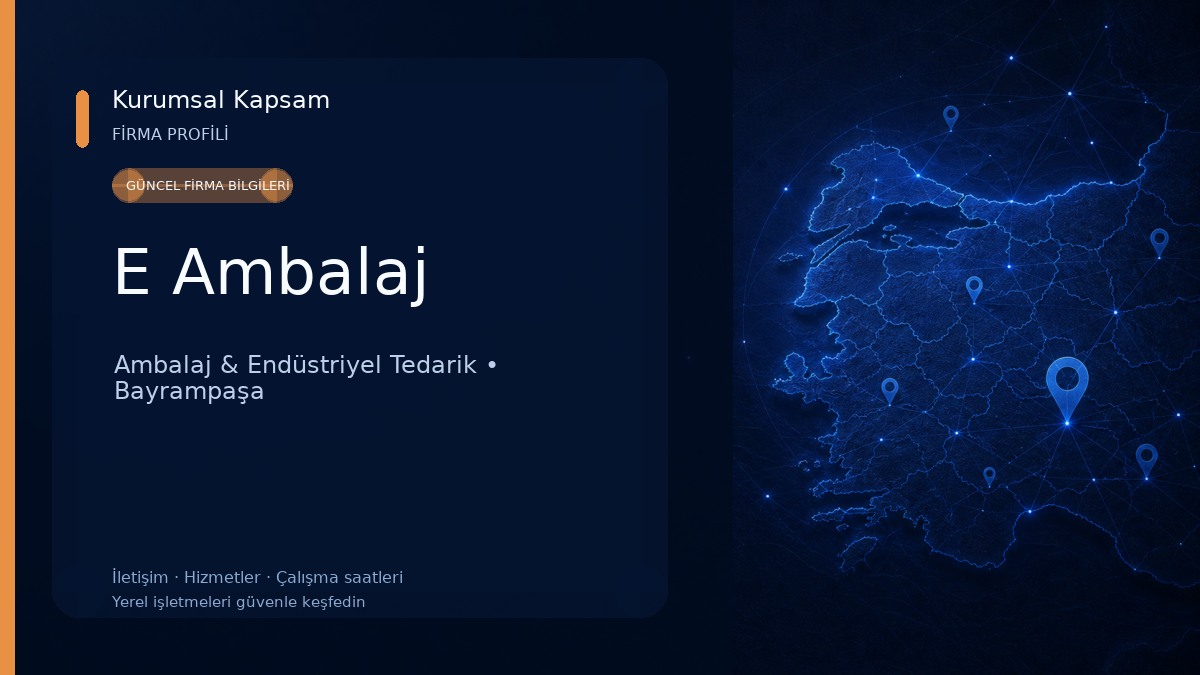 E Ambalaj Ambalaj & Endüstriyel Tedarik