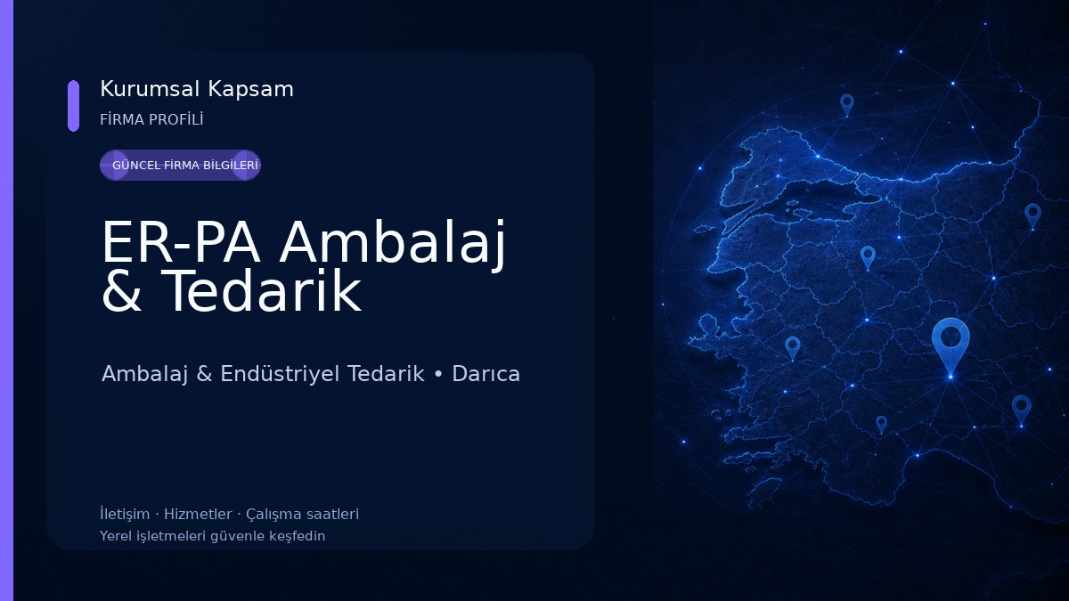 ER-PA Ambalaj & Tedarik Ambalaj & Endüstriyel Tedarik