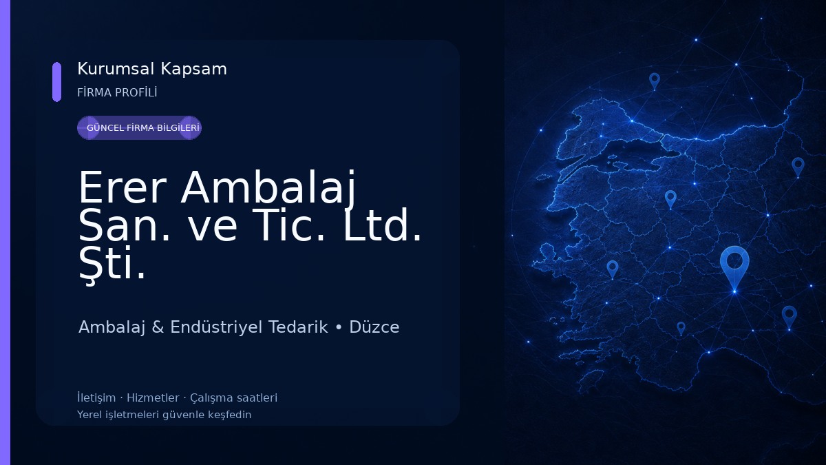 Erer Ambalaj San. ve Tic. Ltd. Şti. Ambalaj & Endüstriyel Tedarik