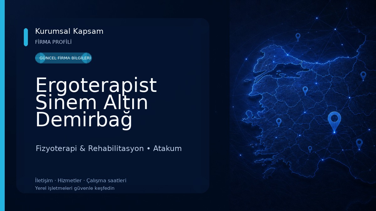 Ergoterapist Sinem Altın Demirbağ Fizyoterapi & Rehabilitasyon