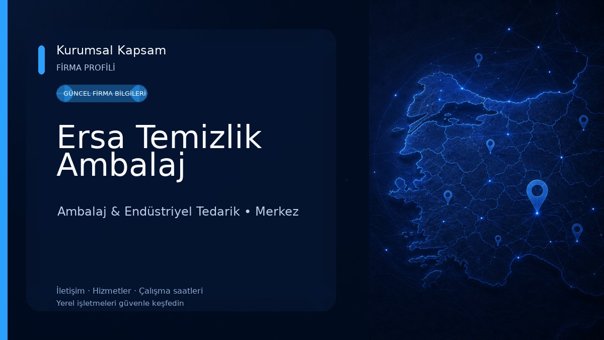 Ersa Temizlik Ambalaj Ambalaj & Endüstriyel Tedarik