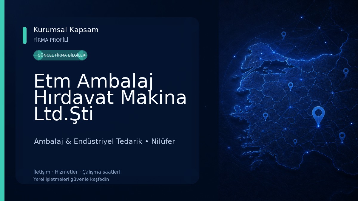 Etm Ambalaj Hırdavat Makina Ltd.Şti Ambalaj & Endüstriyel Tedarik
