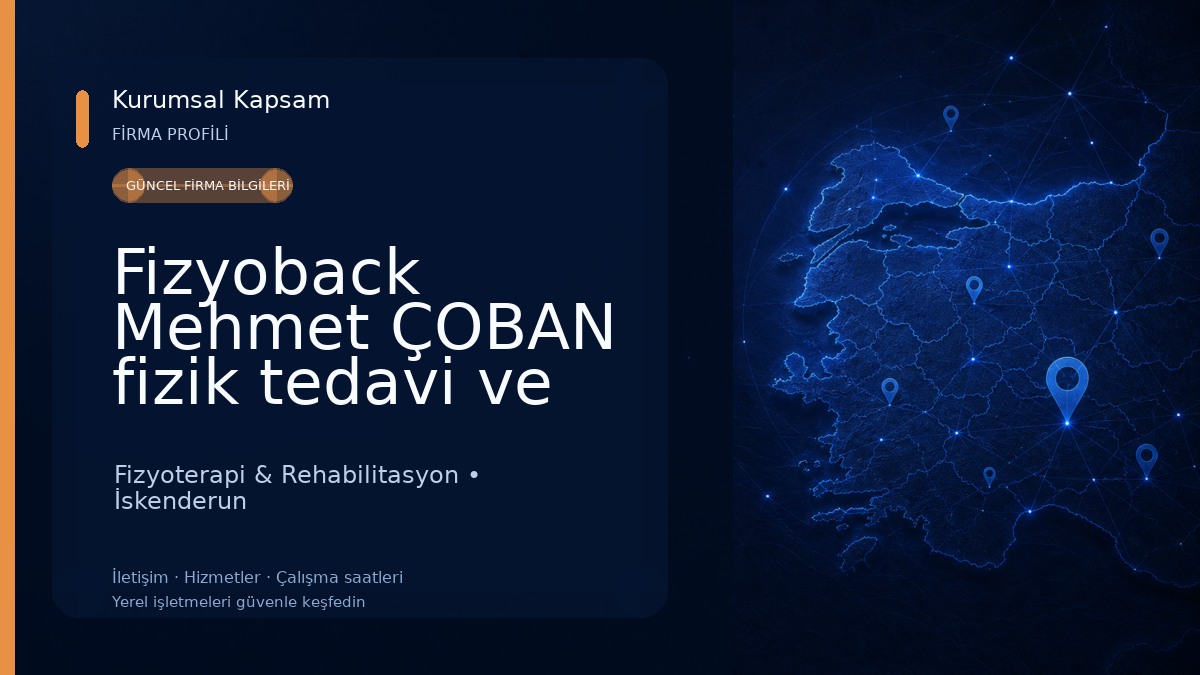 Fizyoback Mehmet ÇOBAN fizik tedavi ve pilates merkezi Fizyoterapi & Rehabilitasyon