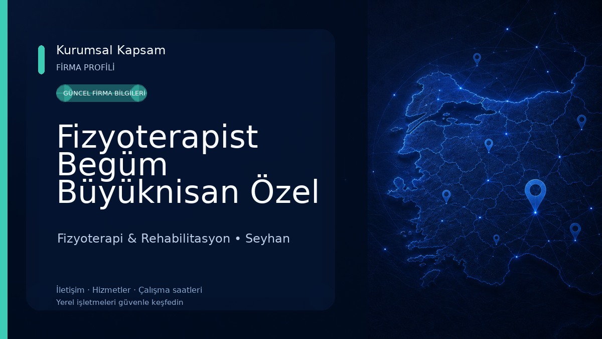 Fizyoterapist Begüm Büyüknisan Özel Sağlık Meslek Hizmet Birimi Fizyoterapi & Rehabilitasyon