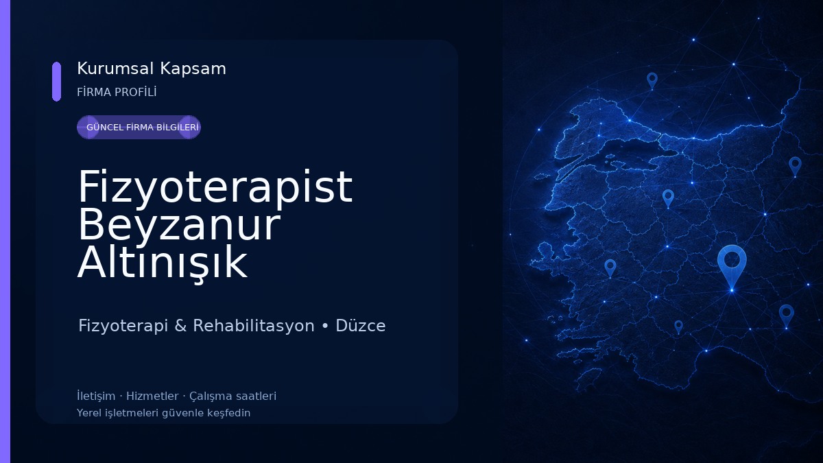 Fizyoterapist Beyzanur Altınışık Fizyoterapi & Rehabilitasyon