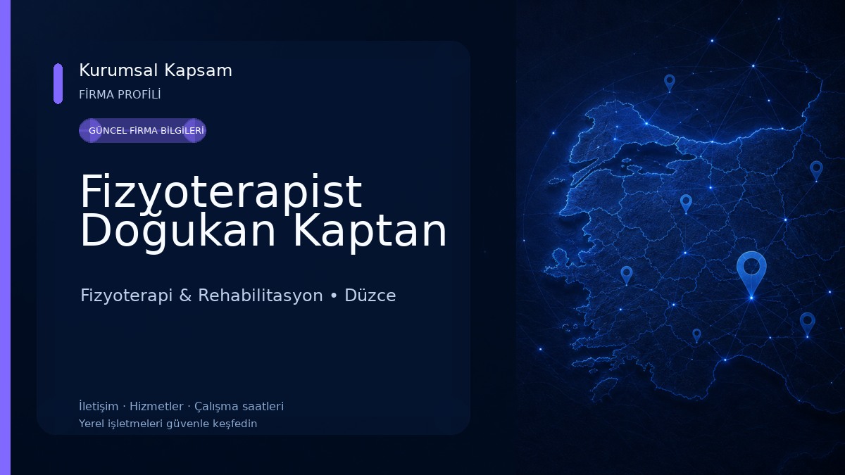 Fizyoterapist Doğukan Kaptan 