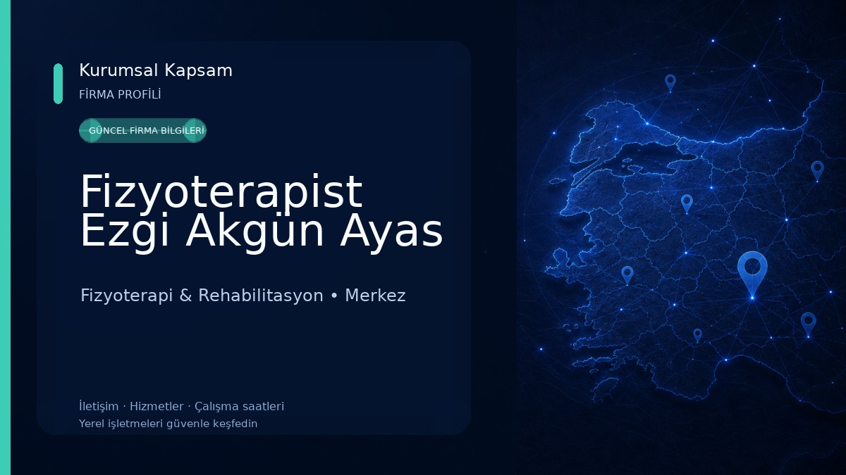 Fizyoterapist Ezgi Akgün Ayas