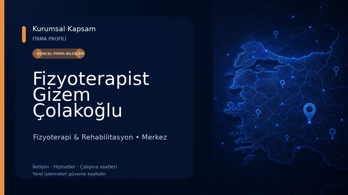 Fizyoterapist Gizem Çolakoğlu 
