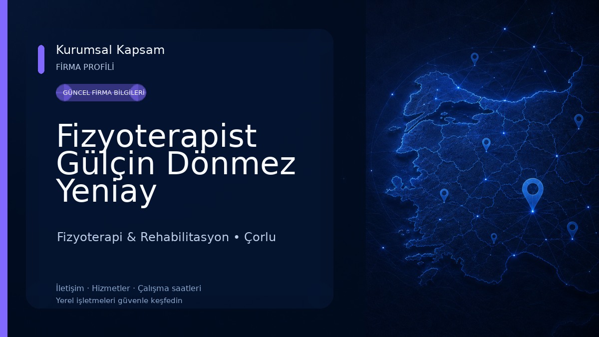 Fizyoterapist Gülçin Dönmez Yeniay (Fizyolemis) Fizyoterapi & Rehabilitasyon