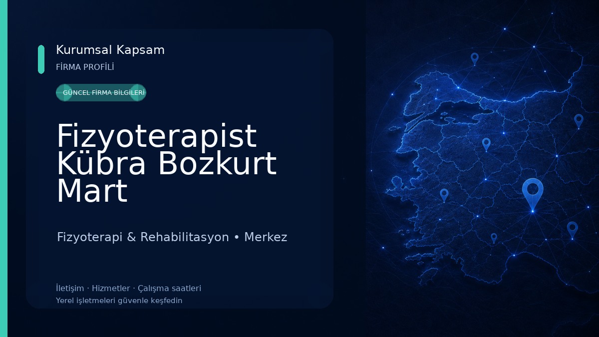 Fizyoterapist Kübra Bozkurt Mart 