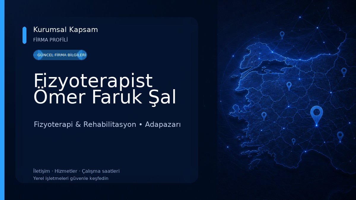 Fizyoterapist Ömer Faruk Şal Fizyoterapi & Rehabilitasyon