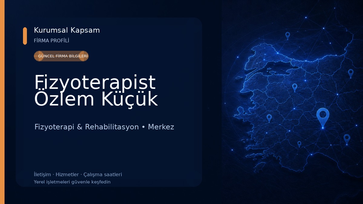 Fizyoterapist Özlem Küçük