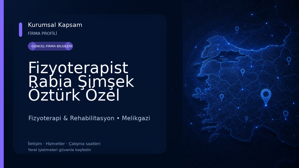 Fizyoterapist Rabia Şimşek Öztürk Özel Sağlık Meslek Hizmet Birimi