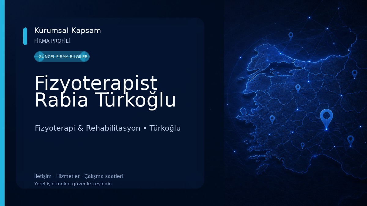Fizyoterapist Rabia Türkoğlu 