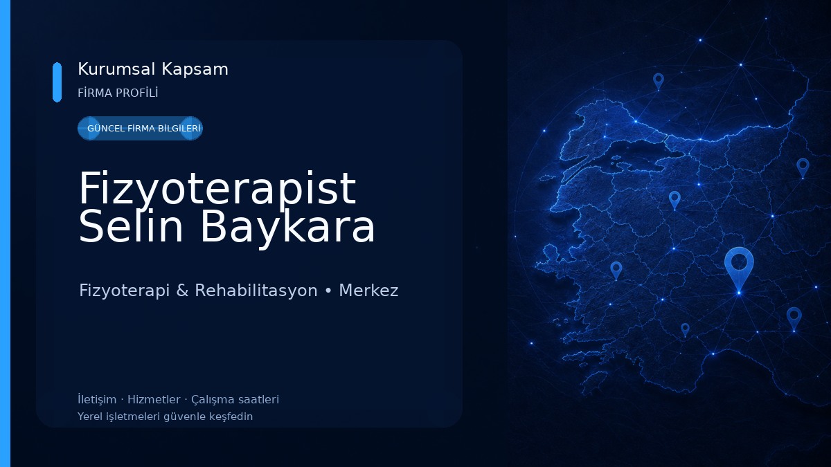 Fizyoterapist Selin Baykara Fizyoterapi & Rehabilitasyon