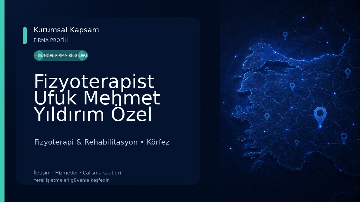 Fizyoterapist Ufuk Mehmet Yıldırım Özel Sağlık Meslek Hizmet Birimi