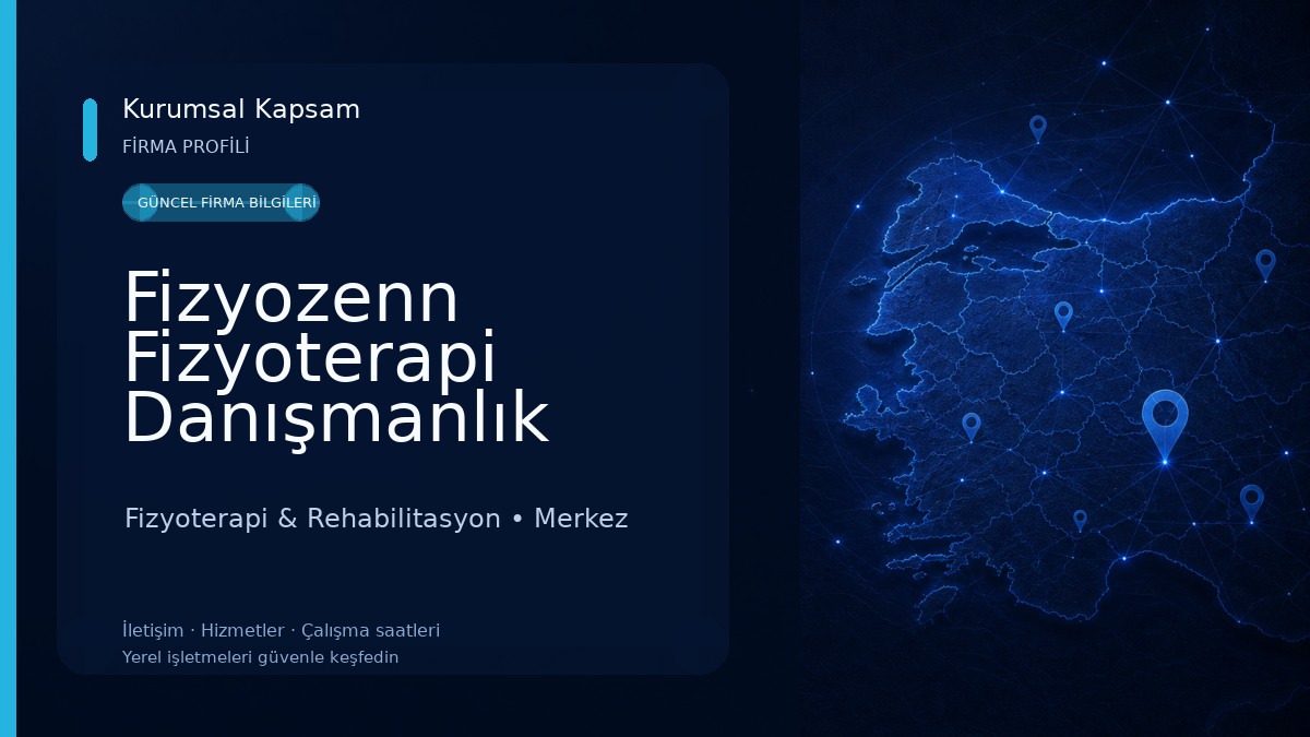 Fizyozenn Fizyoterapi Danışmanlık Merkezi Fizyoterapi & Rehabilitasyon