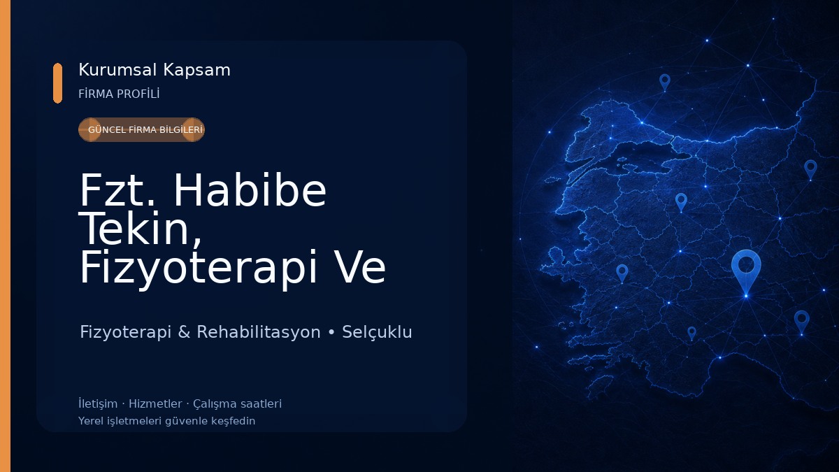 Fzt. Habibe Tekin, Fizyoterapi Ve Rehabilitasyon 