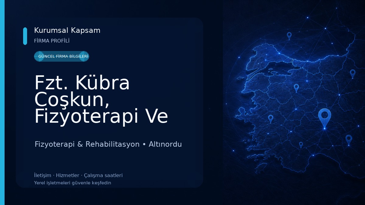 Fzt. Kübra Coşkun, Fizyoterapi Ve Rehabilitasyon Fizyoterapi & Rehabilitasyon