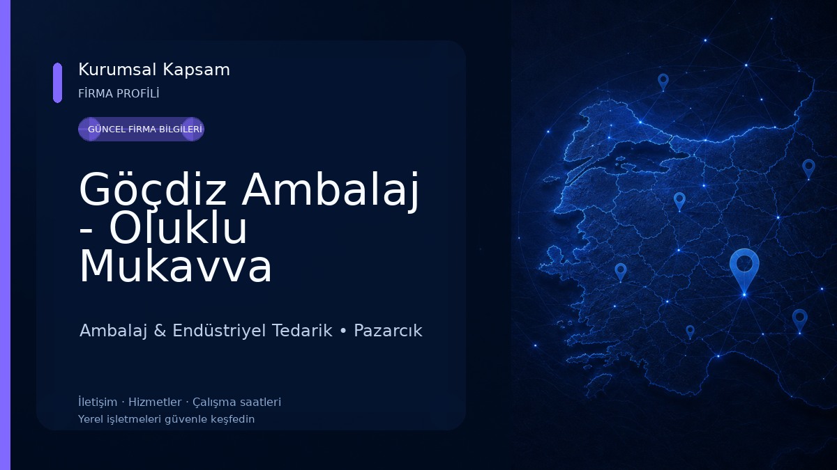 Göçdiz Ambalaj - Oluklu Mukavva Ambalaj & Endüstriyel Tedarik
