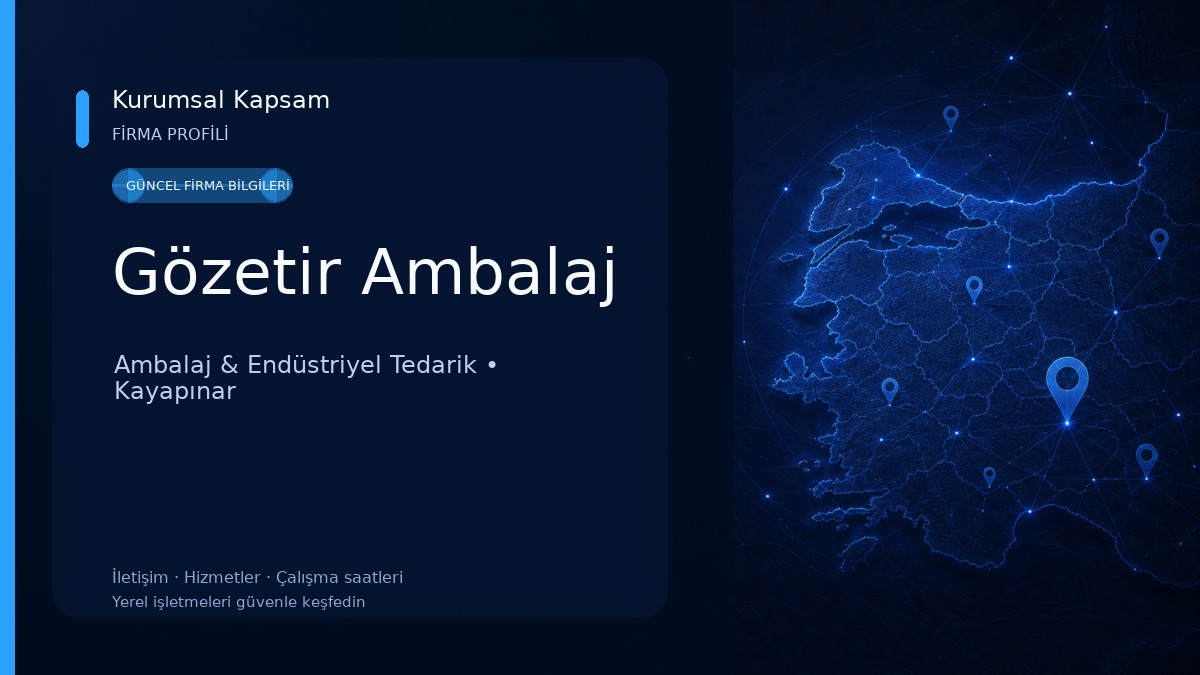 Gözetir Ambalaj Ambalaj & Endüstriyel Tedarik