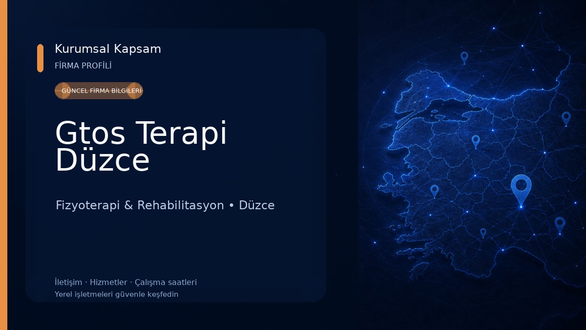Gtos Terapi Düzce 