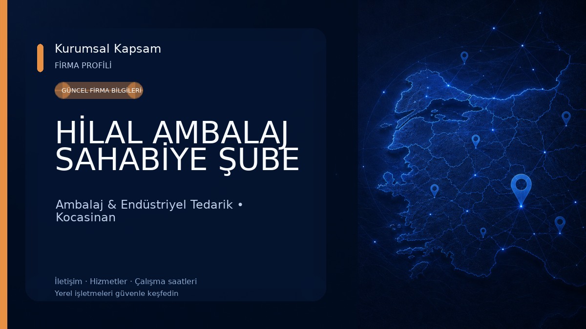 HİLAL AMBALAJ SAHABİYE ŞUBE Ambalaj & Endüstriyel Tedarik