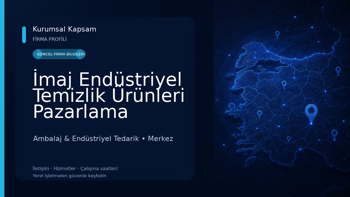 İmaj Endüstriyel Temizlik Ürünleri Pazarlama Ambalaj & Endüstriyel Tedarik