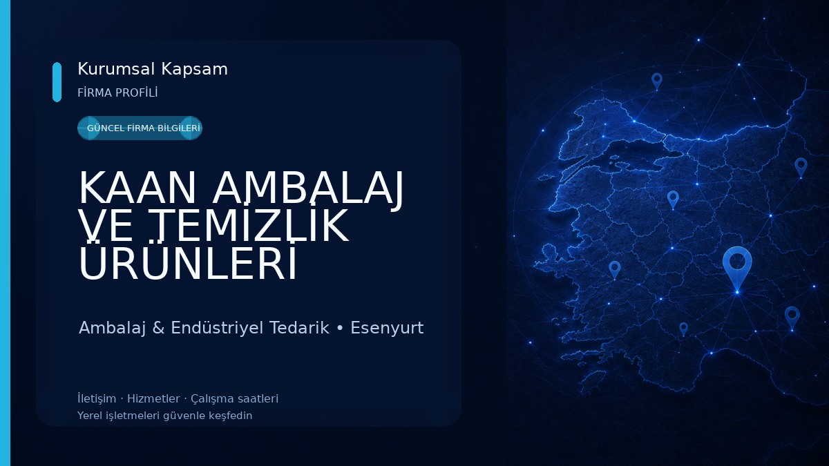 KAAN AMBALAJ VE TEMİZLİK ÜRÜNLERİ Ambalaj & Endüstriyel Tedarik