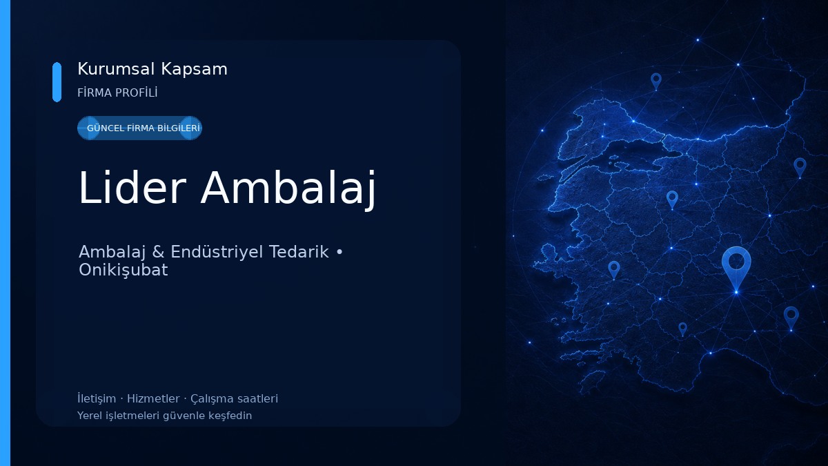 Lider Ambalaj Ambalaj & Endüstriyel Tedarik