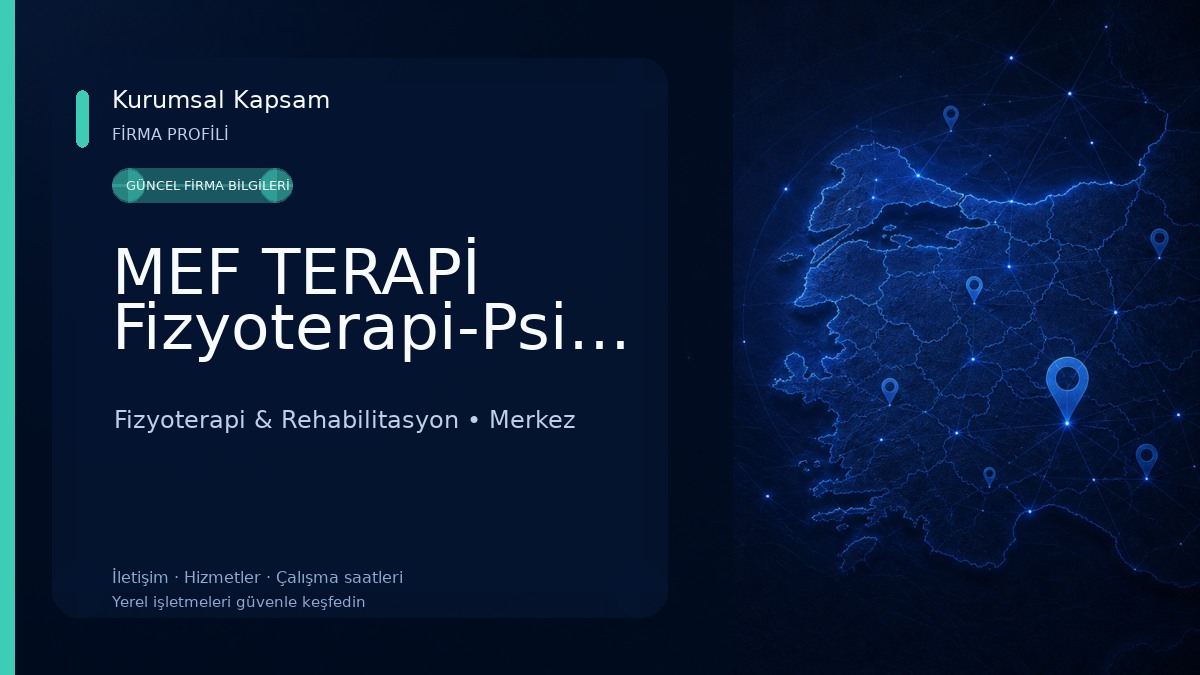 MEF TERAPİ Fizyoterapi-Psikoloji-Diyetisyen-Pilates 