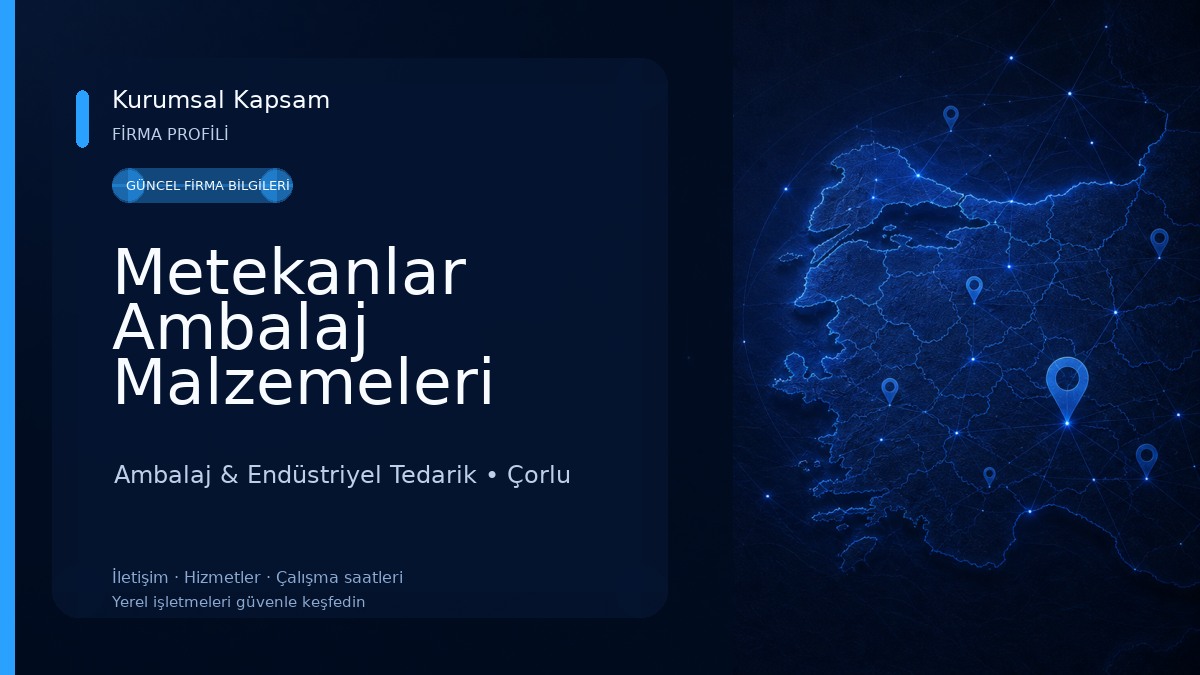 Metekanlar Ambalaj Malzemeleri Ambalaj & Endüstriyel Tedarik
