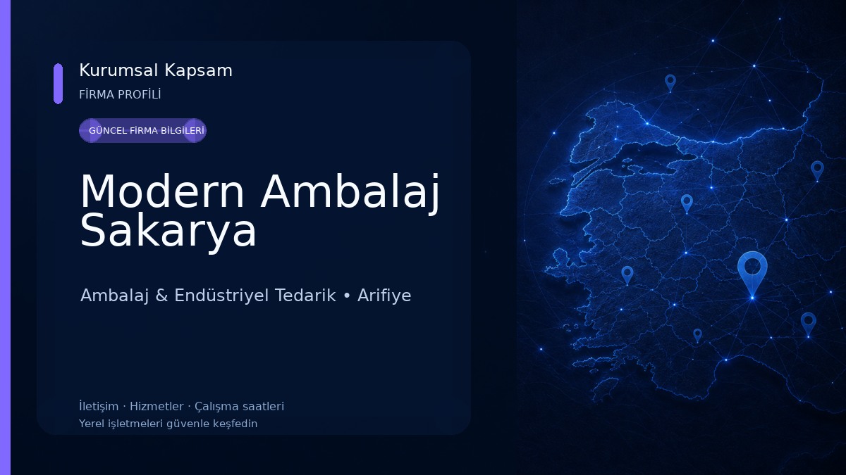 Modern Ambalaj Sakarya Ambalaj & Endüstriyel Tedarik