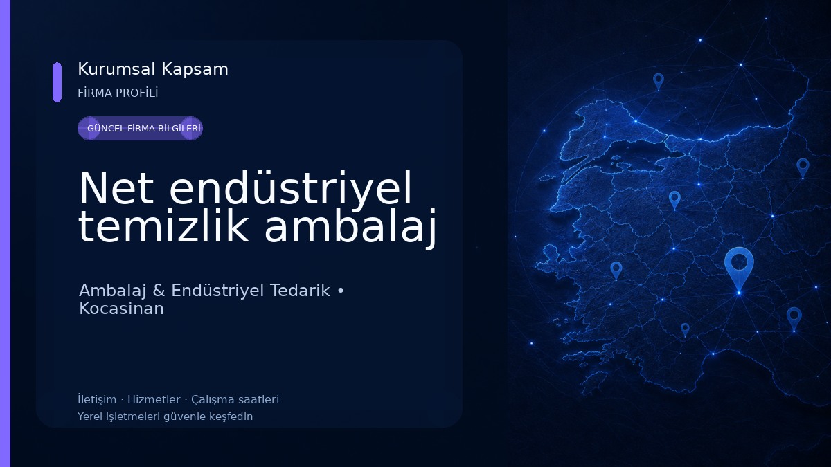 Net endüstriyel temizlik ambalaj Ambalaj & Endüstriyel Tedarik