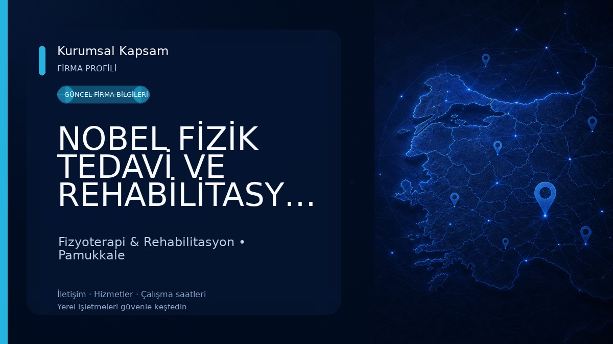 NOBEL FİZİK TEDAVİ VE REHABİLİTASYON TIP MERKEZİ Fizyoterapi & Rehabilitasyon