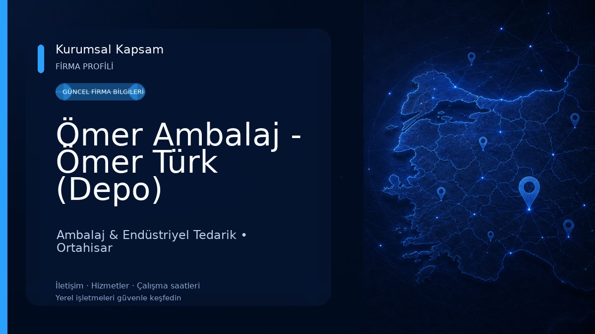 Ömer Ambalaj - Ömer Türk (Depo) Ambalaj & Endüstriyel Tedarik