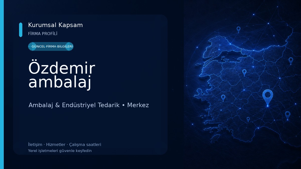 Özdemir ambalaj Ambalaj & Endüstriyel Tedarik