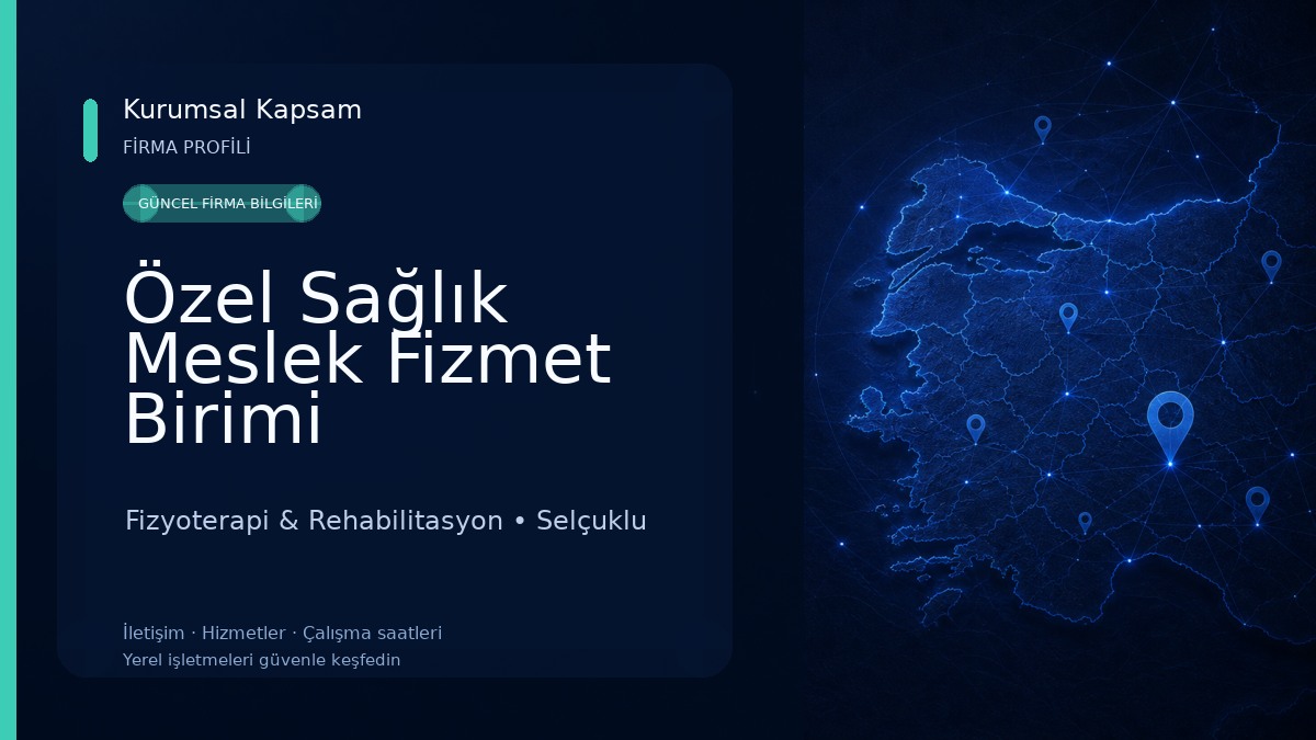 Özel Sağlık Meslek Fizmet Birimi Fizyoterapist Rafiye Han Fizyoterapi & Rehabilitasyon