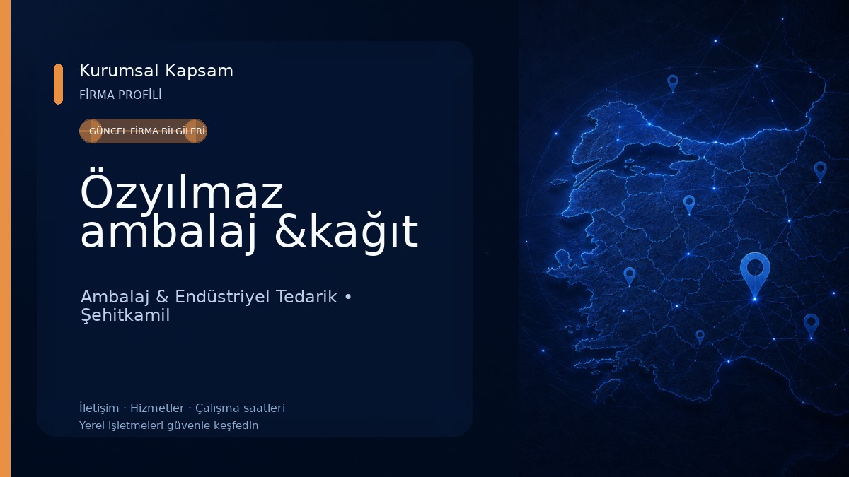 Özyılmaz ambalaj &kağıt Ambalaj & Endüstriyel Tedarik